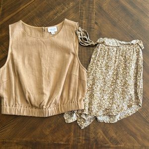 Le Lis Crop & Shorts Outfit